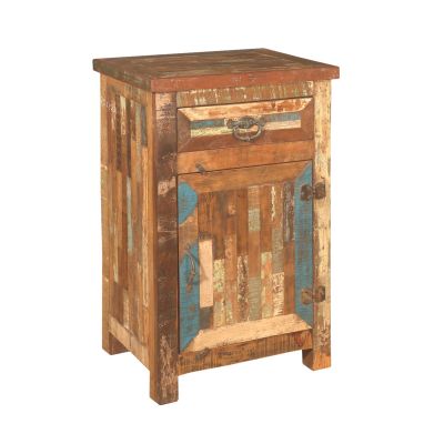 Small Wooden Cabinet In Mix-Matched Colors