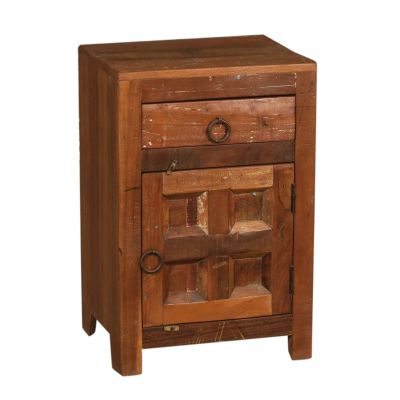 Small Wooden Cabinet With Ring Shaped Handles