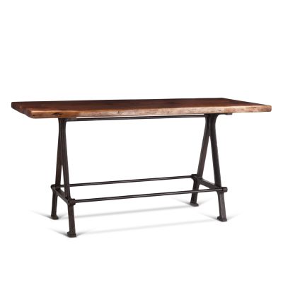 Industrial Loft 72" Gathering Table  Walnut