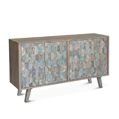 Ibiza 61" Sideboard in Vintage Teal Reclaimed Wood