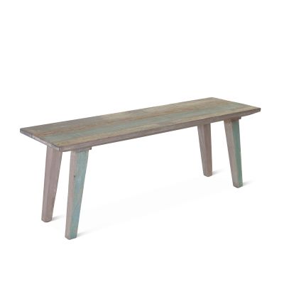 Ibiza 48" Bench in Vintage Teal Reclaimed Wood