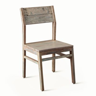 Ibiza 17" Dining Chair in Vintage Teal Reclaimed Wood