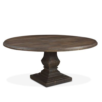 Nimes 72" Round Dining Table in Weathered Mango