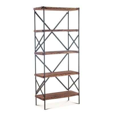 Organic Forge 34" Tall Bookshelf in Raw Walnut