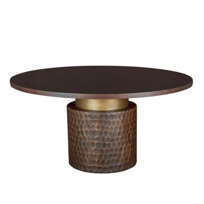 Santa Cruz 60" Round Dining Table in Two Tone