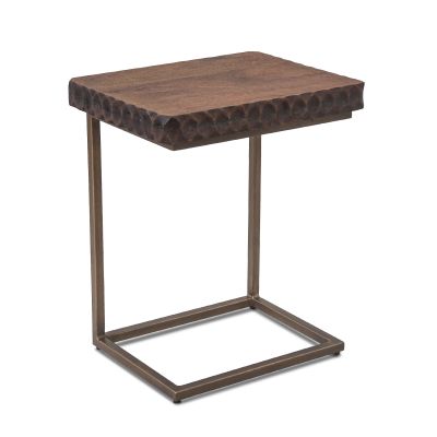 Santa Cruz 18" Side Table in Two Tone