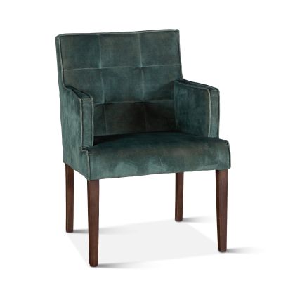 Madison Green Velvet Armchair