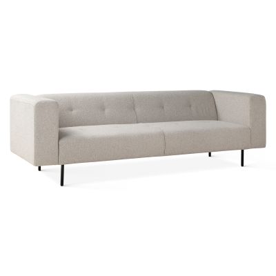 Maison Oscar 94" Tufted Sofa in Cream Boucle