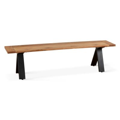 Artemis 70" Large Patio Bench in Natural Teak