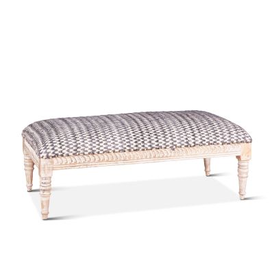 Marrakech 48" Upholstered Accent Ottoman in Chocho Fabric