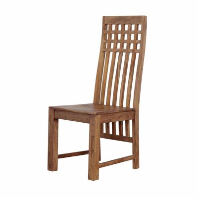 Miles Dining Chair with Tall Back in Brownstone