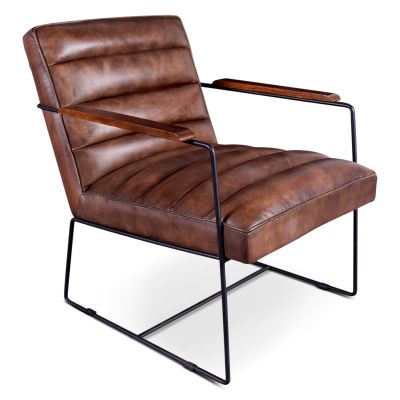 New York Tony Accent Chair in Antique Whiskey