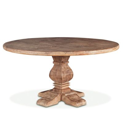 San Rafael 60" Round Dining Table in Antique Oak