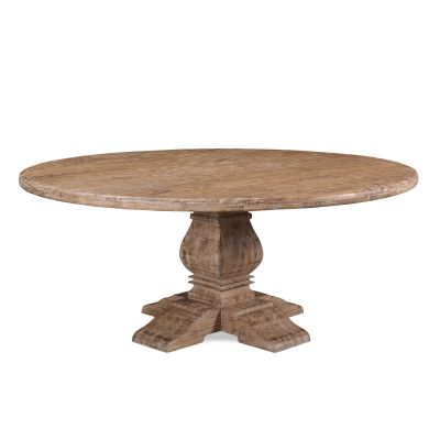 San Rafael 72" Round Dining Table in Antique Oak