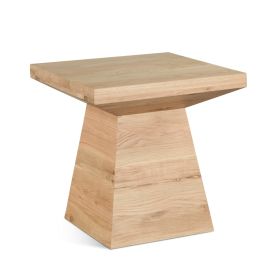 Anvil 24" Side Table in Natural Oak