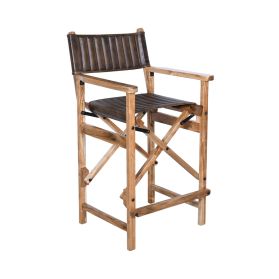 Leeds 23" Folding Bar Chair in Antique Whiskey