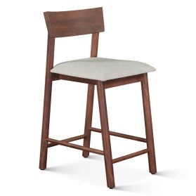 Lenox 18" Upholstered Counter Chair in Walnut