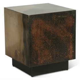 Moab 20" Side Table in Oxidized Copper