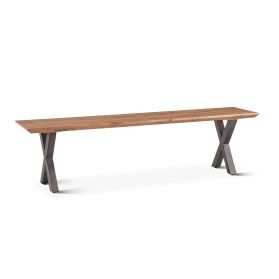 Bern 68" Bench Smoked Acacia