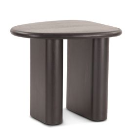 Helsinki 26" Side Table in Matte Black Mango Wood