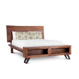 London Loft King Bed in Walnut