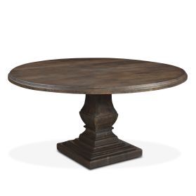 Nimes 60" Round Dining Table in Weathered Mango