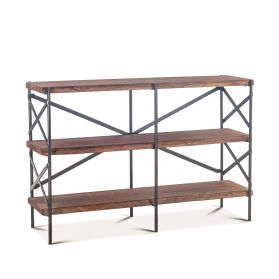 Organic Forge 56" Wide Bookshelf in Raw Walnut