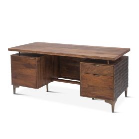 Santa Cruz 66" Office Desk in Two Tone