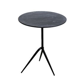 Sperre 18" Accent Table with Lava Marble