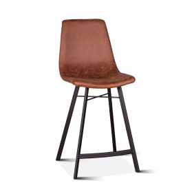 Sam 18" Counter Chair in Trapper Brown Microfiber