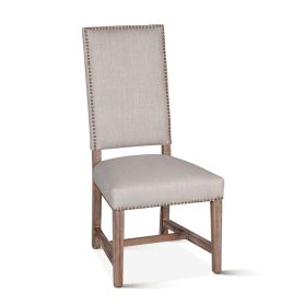 Darcy 21" Upholstered Dining Chair in Greige Linen