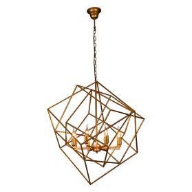 Vintage Light Geometric Pendant with Eight Lights