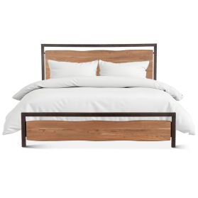 Aspen King Bed in Smoked Acacia