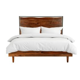 Brisbane King Bed in Natural Sheesham