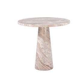 Nile 30" Round Dining Table in Brown Toronto Marble