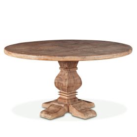 San Rafael 54" Round Dining Table in Antique Oak