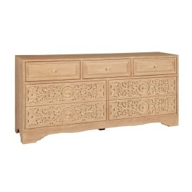 Taj 71" Dresser with Plinth Base in Whitewash
