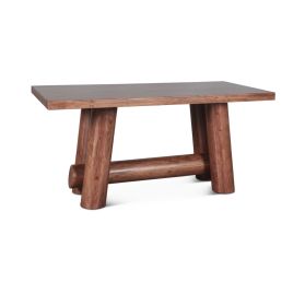 Timbers Barrel 80" Gathering Table in Light Vinegar Acacia