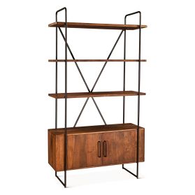 Verbania 46" Bookshelf in Pecan Brown