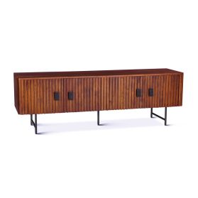 Verbania 67" Plasma Cabinet Pecan Brown