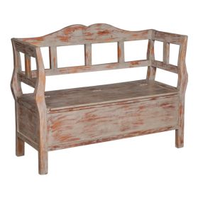 Distressed Wooden Bench