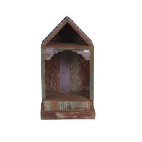 Wood Shrine Decor with One Drawer Storage