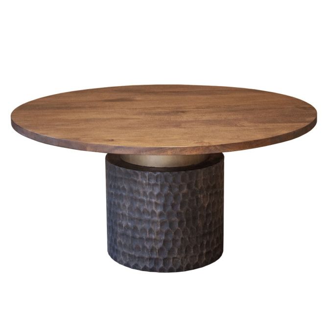 Santa Cruz Round Dining Table 60 Two Toned